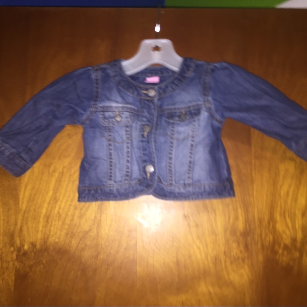 girls children's place jean jacket 9-12 Months